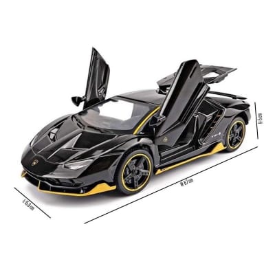 Picture of Adichai Famous Lambor-Guinee Car-Die-Cast Metal Model With Original Look Behind The Car 4 Wheel Drive With 3 Working Doors Lights & Music Toy Car