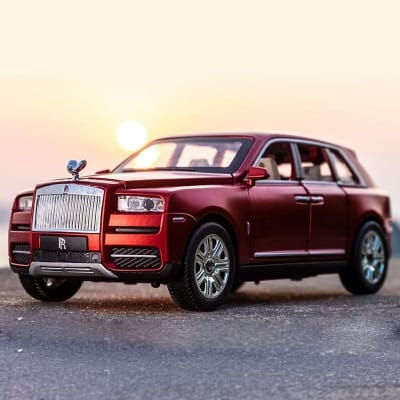 Picture of 1:24 Diecast Toy Car Metal Rolls Royce Cullinan Luxury SUV Alloy Model Simulation Sound Light Pull Car Toy For Children Gift