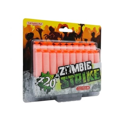 Picture of Nerf Refill Darts Soft Bullet 20 Pcs Elite Series 72x12 mm - Yellow