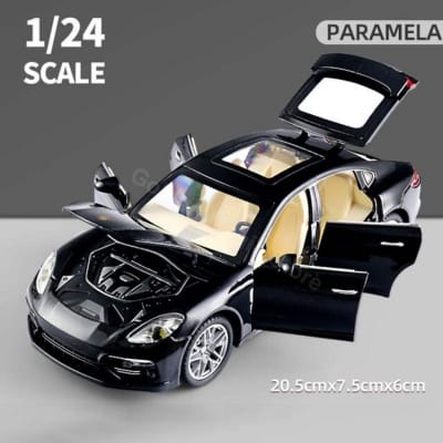 Picture of 1:24 Porsche Panamera Diecast Alloy Car Luxurious Simulation Toy Vehicles Metal Car 6 Doors Open Model Car Sound Light Toys For Gift