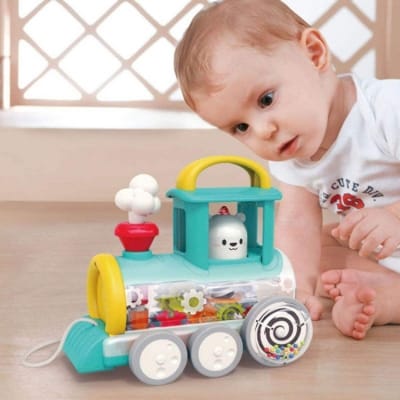 Picture of Train Toy Car Electric Vehicle Baby Products Wholesale Small Toys for Baby Children Kids Educational Plastic Toys - Multicolor