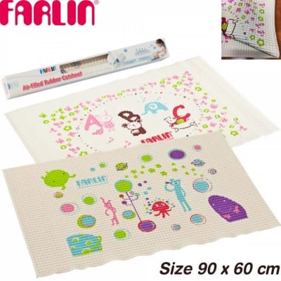 Picture of Farlin Air Filled Rubber Cot Sheet 90 x 60 cm Waterproof bed cover for baby - Multicolor