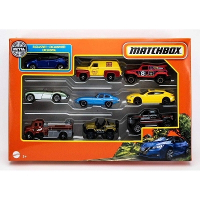 Picture of Mattel Matchbox Pull Car 9Pk Asst Toys 2018- X7111 - Multicolor