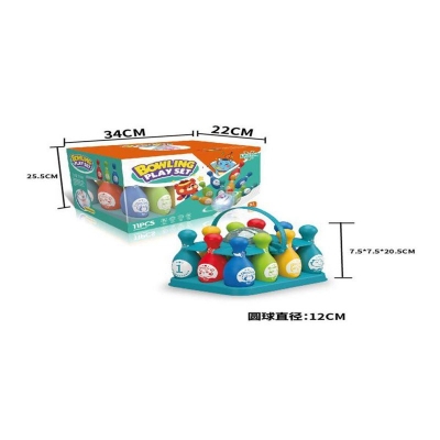 Picture of 10 animal 1 ball  digital bowling bottles and flash bowling ball - Multicolor