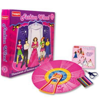 Picture of Handycrafts - Fashion Wheel, Fashion Designing Kit, Mix and Match Fashion Combos, 7 Years +, Art and Craft Kit - Multicolor