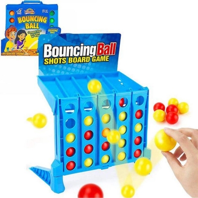 Picture of Eleboat Bouncing Ball Game, Connect 4 Shots Board Game - Multicolor