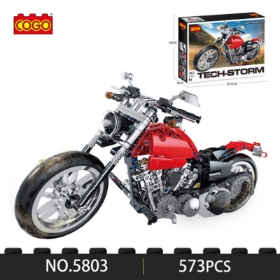 Picture of COGO-5803 / HEAVY MOTORCYCLE (TECH-STORM) / ULTRA SPEED COLLECTION / BRICKS MODEL EDUCATIONAL TOYS FOR KIDS GIFTS / 573 PCS / 6+ - Multicolor