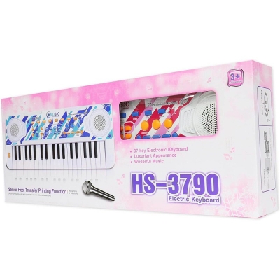 Picture of Electronic Keyboard 37 Keys With Microphone - White