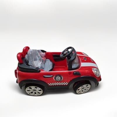 Picture of Ride On Mini Cooper Car Both Remote Control & Manual Drive for Kids for 2-8 years - Red