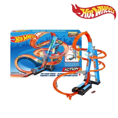 Picture of Hot Wheels GWT39 Sky Crash Tower, track set