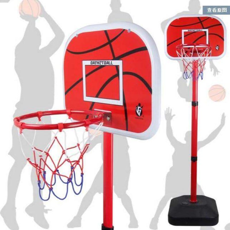 Picture of Hongdeng Basketball Play Set Toy for Kids 2 in 1 Adjustable Height 170 CM with Ball and Pumper - Red