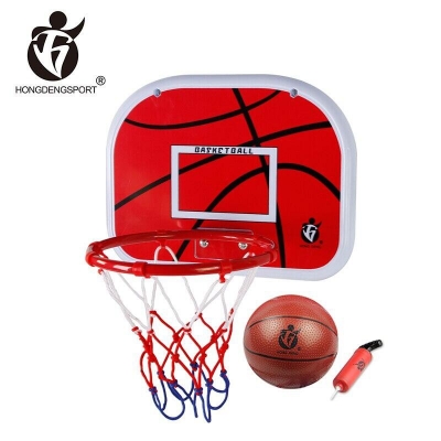 Picture of Hongdeng Basketball Play Set Toy for Kids 2 in 1 Adjustable Height 170 CM with Ball and Pumper - Red