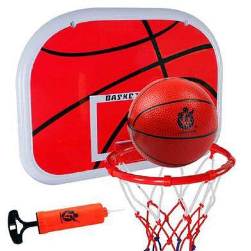 Picture of Hongdeng Basketball Play Set Toy for Kids 2 in 1 Adjustable Height 170 CM with Ball and Pumper - Red