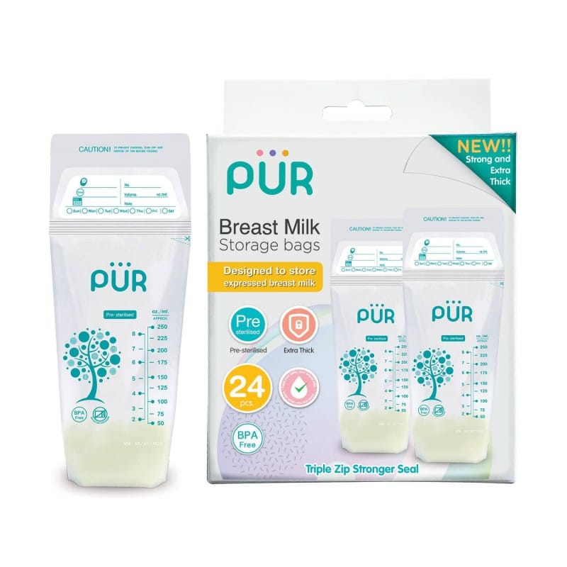 Picture of PUR Breast Milk Storage Bags – 24 Bags (6207/23) - White