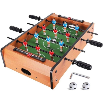 Picture of Mini Football Table for Kids Table Top Wooden Hockey Game Tabletop Soccer Desktop Family Game KLB50 - Multicolor