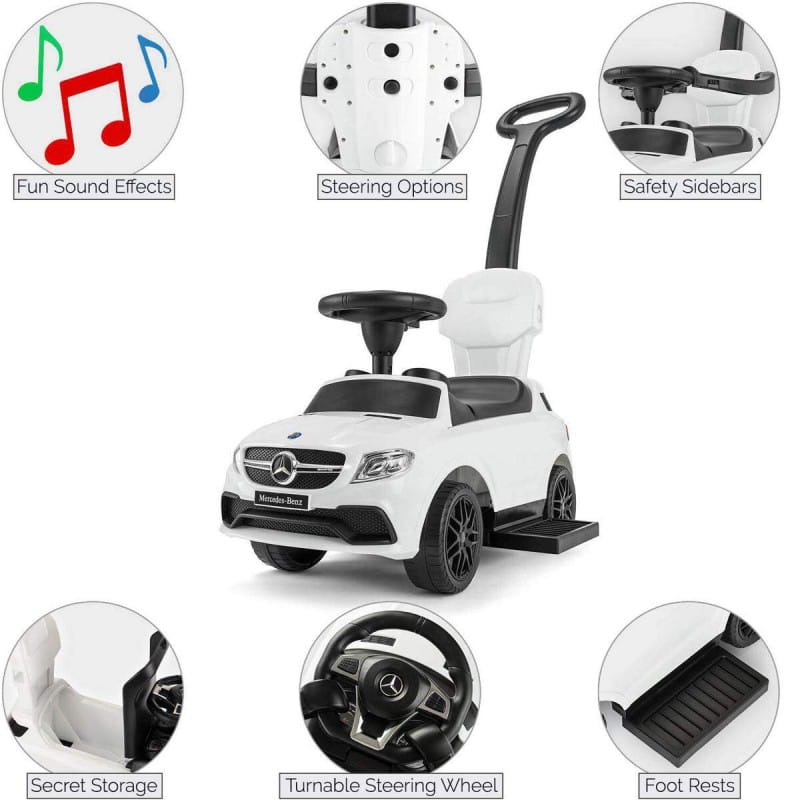 Picture of 3288 Mercedes Benz Push Ride on Car for Baby - baby car