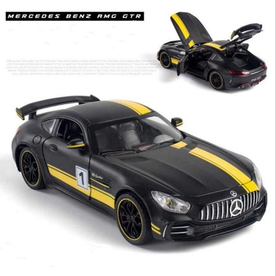 Picture of 1:24 Mercedes AMG GTR Diecasts Alloy Car Supercar Toy Vehicles Metal Car Model Car Sound Light Toys For Gift