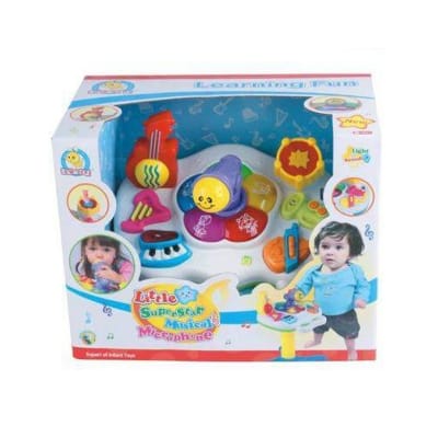 Picture of Pretend Light karaoke musical table Play Toy Little Superstar Microphone Set for Kids Early Education - Multicolor