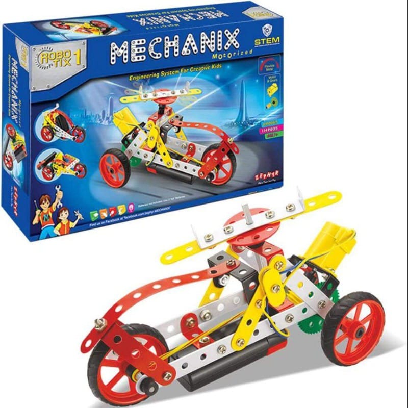 Picture of Zephyr Robotix 1 block building set for kids- 01018 - Red