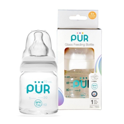Picture of Pur Glass Feeding Bottle 2oz./60ml. – (1201) - White