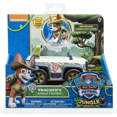 Picture of Paw Patrol Tracker's Cruiser Jungle Rescue, Vehicle and Pup - White