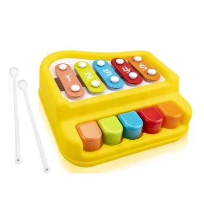 Picture of Gesto 2 in 1 Musical Xylophone & Mini Piano for Kids | Educational Toys 3 4 5 6 Year Old Boys Girls Best Birthday Gifts Colorful Keys Preschool Learning...