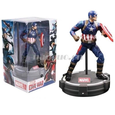 Picture of Marvel 7-inch mobile team 3 with base For kids - Multicolor