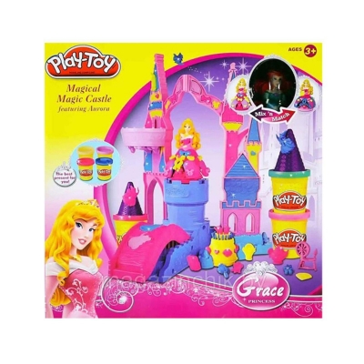 Picture of Sculpting set SM8026 "Fairy Castle", dough for sculpting, play set of plasticine - Multicolor