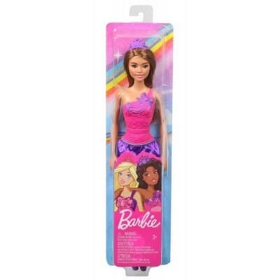 Picture of Mattel Barbie Princess Doll Brown Hair And Purple Dress DMM06 / GGJ95 - Multicolor