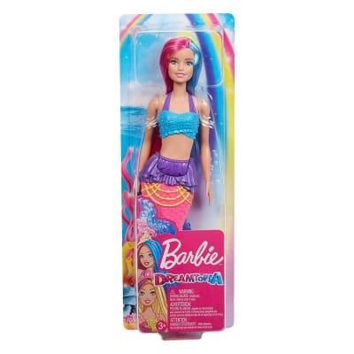 Picture of Barbie Dreamtopia Mermaid Pink and Blue Hair Doll - Multicolor
