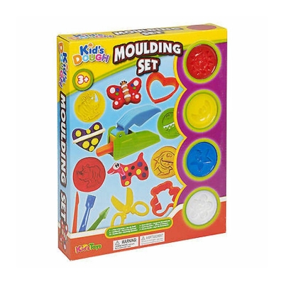 Picture of 29pc Clay Kids Dough Tubs & Shaping Sets Moulding Scissors Shaper Children Xmas - Multicolor