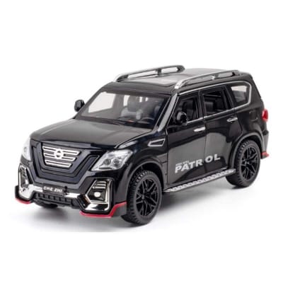 Picture of 1:24 Nissan Patrol SUV Diecast Alloy Car CheZhi Luxurious Simulation Toy Vehicles Metal Car 6 Doors Open Model Car Sound Light Toys For Gift
