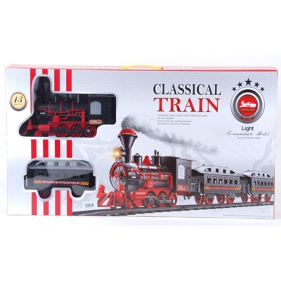 Picture of Train Set with Music Light and Smoke - Multicolor