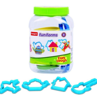 Picture of FUNSKOOL FDOUGH-FUN FORM Create Forms With 4 Different Cutters Game For Kids - Multicolor