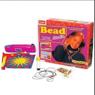 Picture of Funskool Handycrafts - Bead Studio, Bead Making Kit, Make Bracelets, Necklaces, hairties, Earrings, 8 Years +, DIY Jewellery - Multicolor