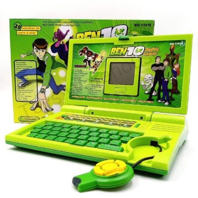 Picture of BEN 10 Summer Toys Kids laptop English Learner Education Electronic Machine - Green