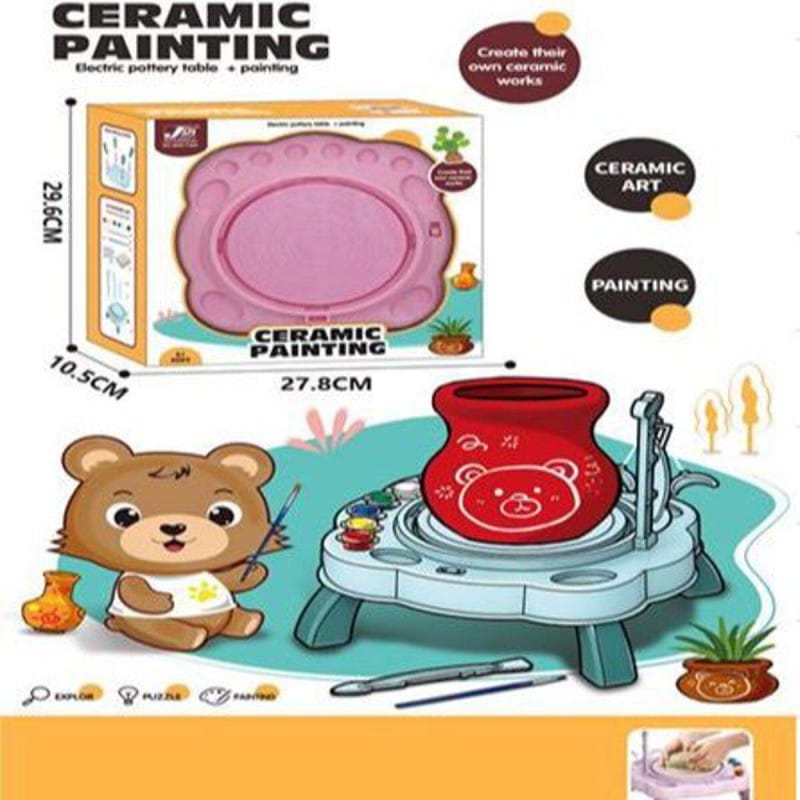Picture of Kids Toy Electric potteri table + painting 2629-T28A