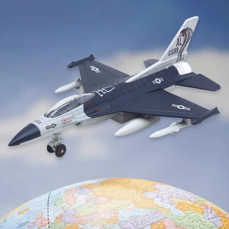 Picture of Large Alloy Pull Back F-35 Fighter Aircraft Model Music LED Airplane Toy Gift 0792-3A