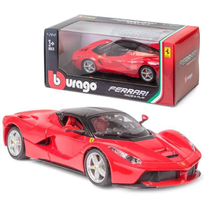 Picture of Ferrari SF90 Stradale Red with Black Top 1/24 Diecast Model Car by Bburago