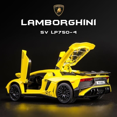 Picture of 1:32 Lamborghini Aventador SV LP750-4 Diecast Metal Super Toy Car