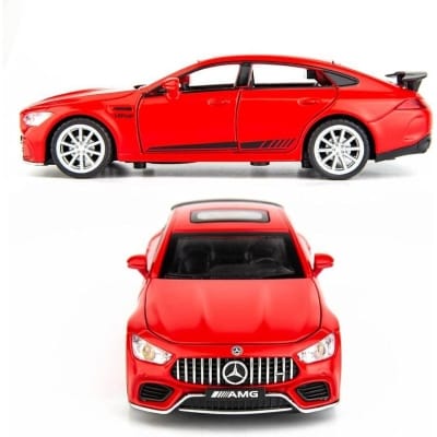 Picture of 【Funny Bunny Toy Store】GC 1/32 C63 Alloy Pull-back With Base Simulation Diecast With Sound Light Effect Door For Boys Birthday Xmas Gifts