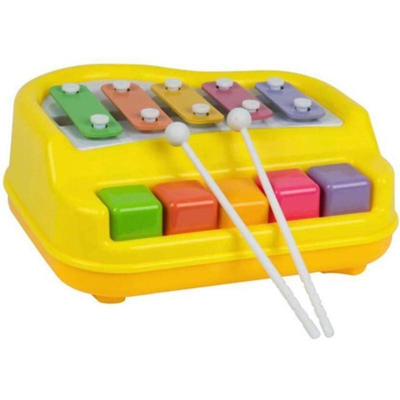 Picture of 5 Key Piano Organ and Xylophone Musical Toy with 2 Mallets for Kids Ages 3+ Years