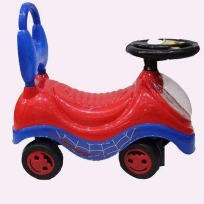 Picture of Push and pedal ride on car with carton design - Red
