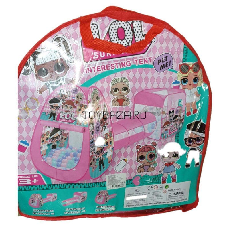 Picture of Tent Play Set LOL Discovery Adventure DOME TENT With Removable Tunnel Indoor/Outdoor Play Tent - Multicolor
