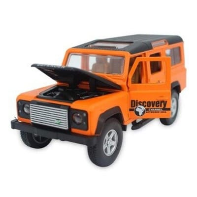 Picture of 1: 32 Land Rover Defender Diecast Car Alloy Car Model Pull back car with Light sound - Light yellow