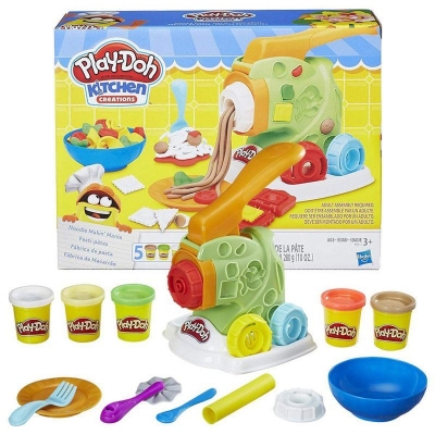 Picture of Play-Doh Kitchen Creations Clay Dough Noodles Maker Play Food Set for Kids with 5 Non-Toxic Colors - Multicolor