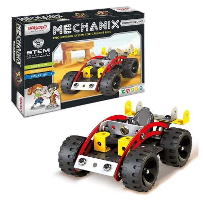 Picture of Zephyr Mechanix - Monster Buggies block building set for kids-01017 - Red