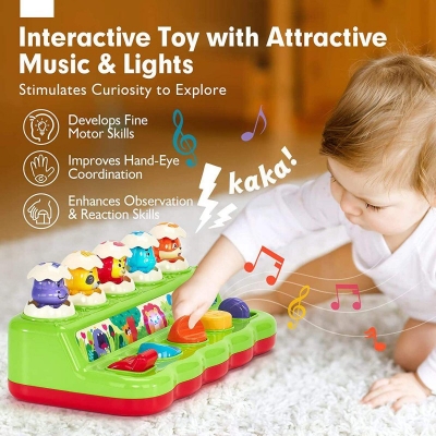 Picture of 1 Year Old Toys  for Boy Gifts Pop up with Music and Light Baby Gift for Boy Girls - Multicolor