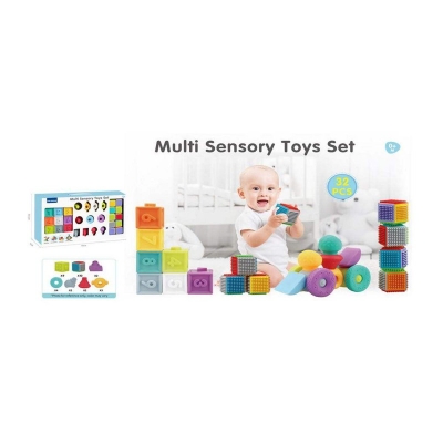 Picture of baby building blocks 32pcs 6611 - Multicolor