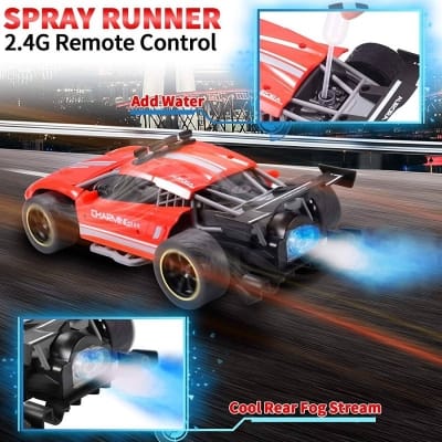 Picture of Remote Control Drift Toy Car for Kids High, Fusion Rechargeable Remote Control Spray Runner Car ,Speed Racing Car with Light and Spray for Boys and Girls as Gift